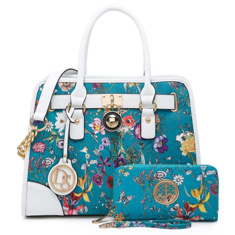 Professional title: "Elegant 2-Piece Women's Top Handle Handbag Satchel Set"